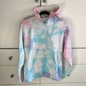 Dannijo EUC Hailey Tie Dye Hoodie Sweatshirt